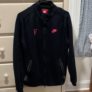 Nike Roger Federer Black Jacket with Pink Accents